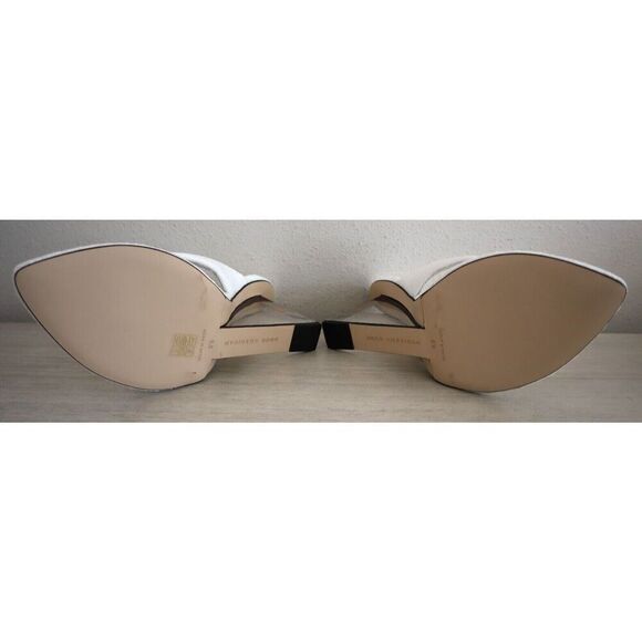 Good American Women's Sz 8.5 White Terry Cinder F*cking-Rella Wedge Sandals - Picture 3 of 7